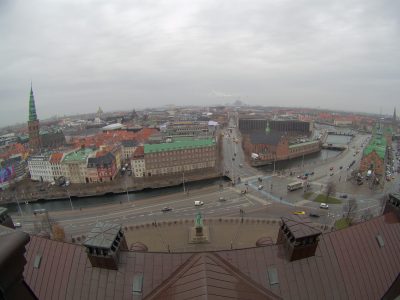 Vistas desde la torre del Palacio Real de Copenhague