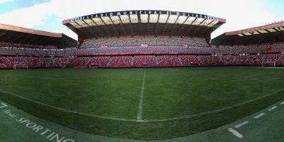 Panoramica del estadio del Molinón