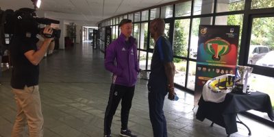 Grabando a José María Gutierrez “Guti” y Julio Cesar Dely Valdés